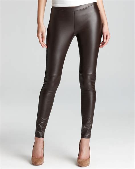 michael kors faux leather leggings